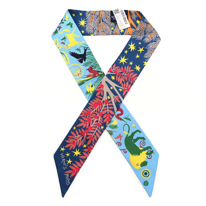 Hermes Silk Le Charme D Orphee Marine Bleu Azur Jaune 1 of 4