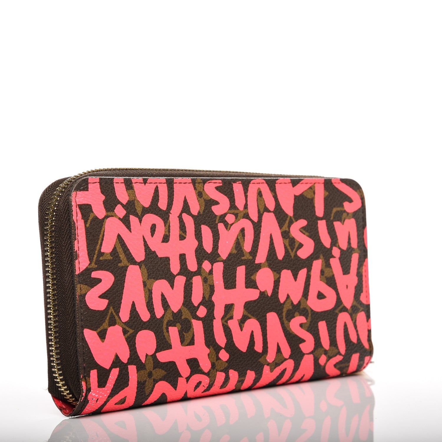 Louis Vuitton Monogram Graffiti Zippy Wallet Fuchsia 3 of 9