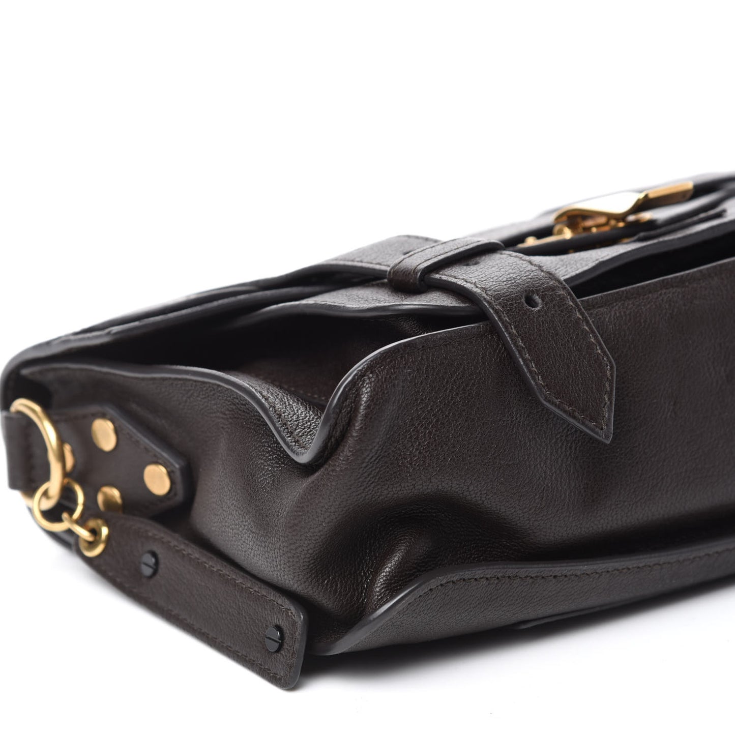 Lambskin Tiny PS1 Satchel Dark Chocolate