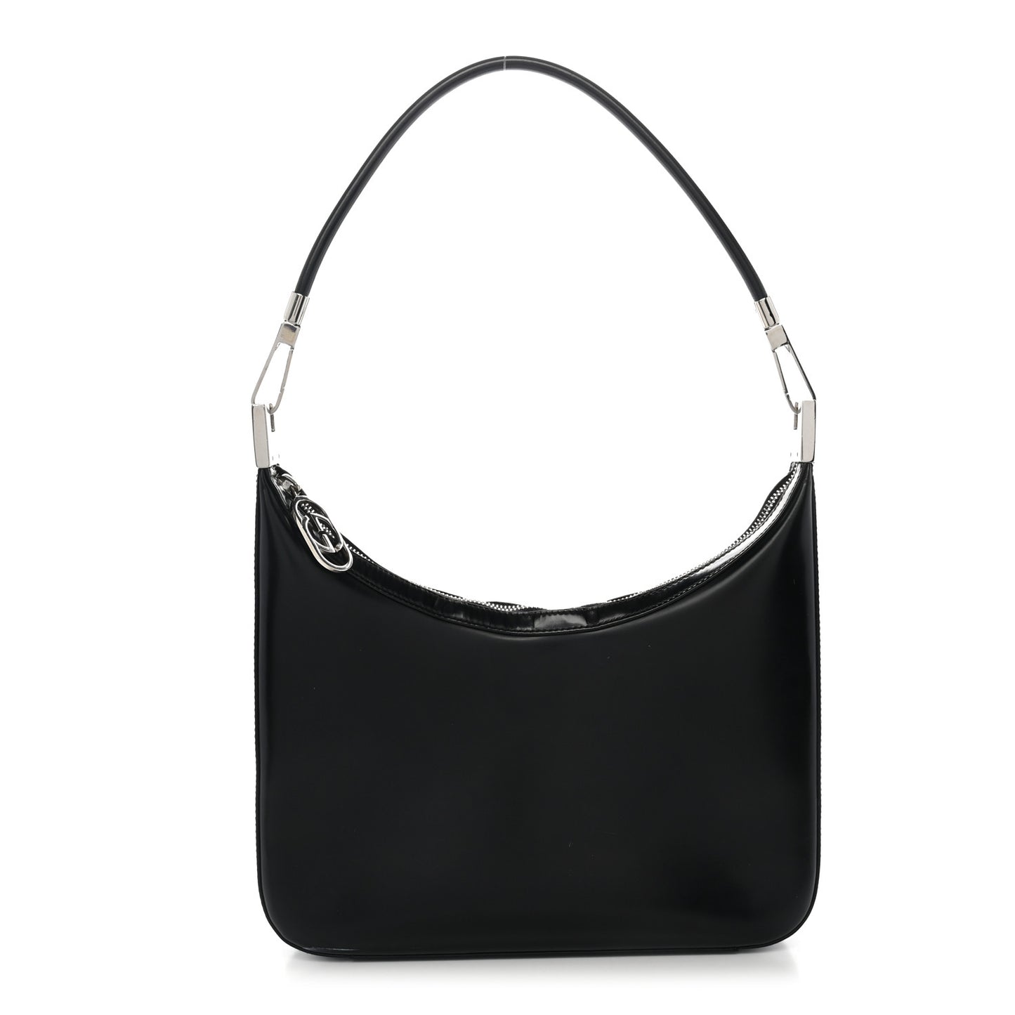 Calfskin Interlocking G Shoulder Bag Black