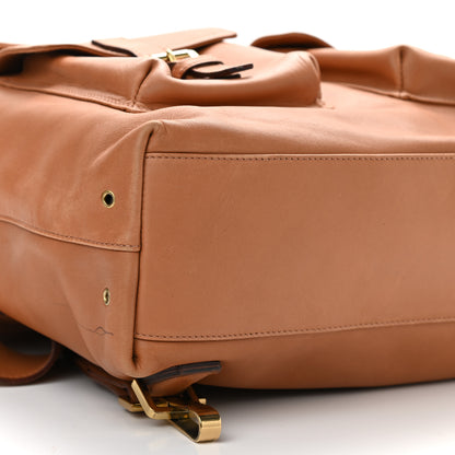 Gucci Calfskin Drawstring Backpack Brown 9 of 16