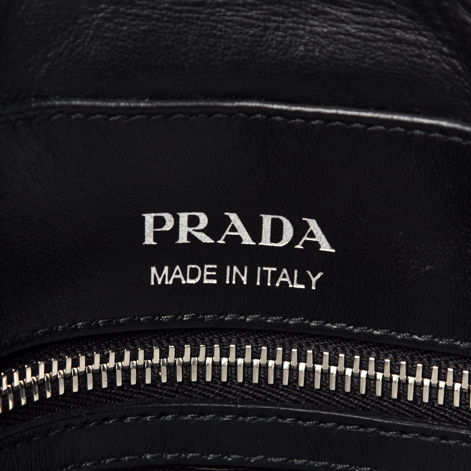 Prada Soft Calfskin Impunture Diagramme Top Handle Crossbody Bag Black 7 of 11