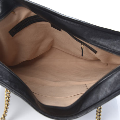 Gucci Azalea Calfskin Matelasse Large GG Marmont Slim Tote Black 5 of 10