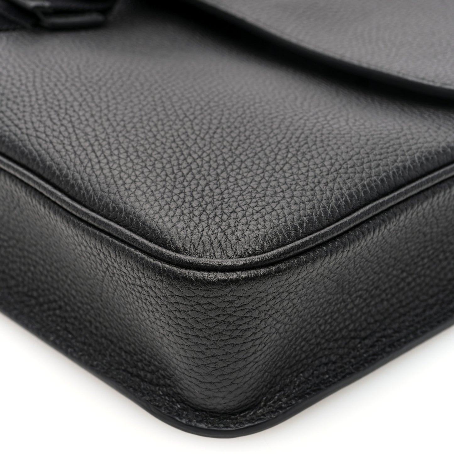 GG Calfskin Web Medium Business Case Black