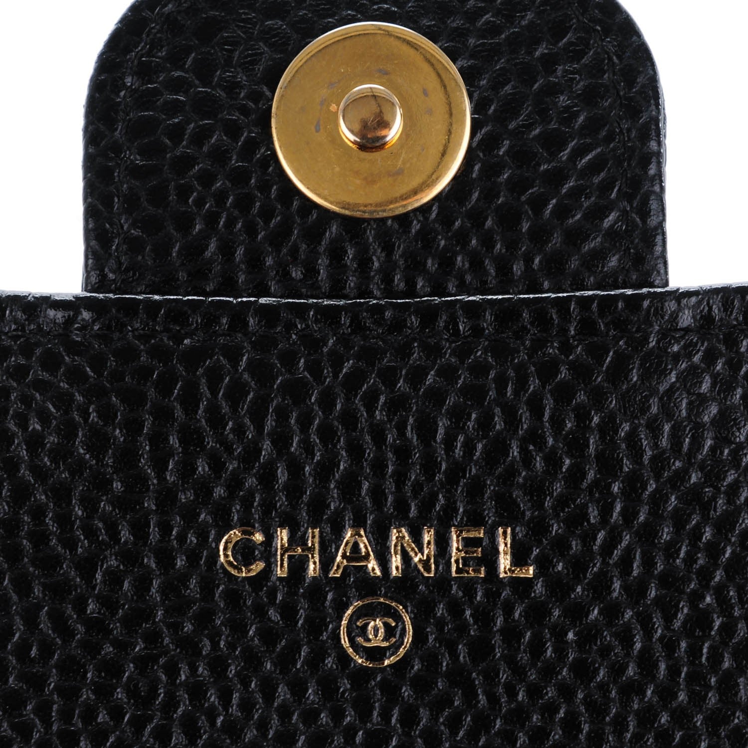 Chanel Caviar Quilted Wallet On Removable Chain Black 7 of 9