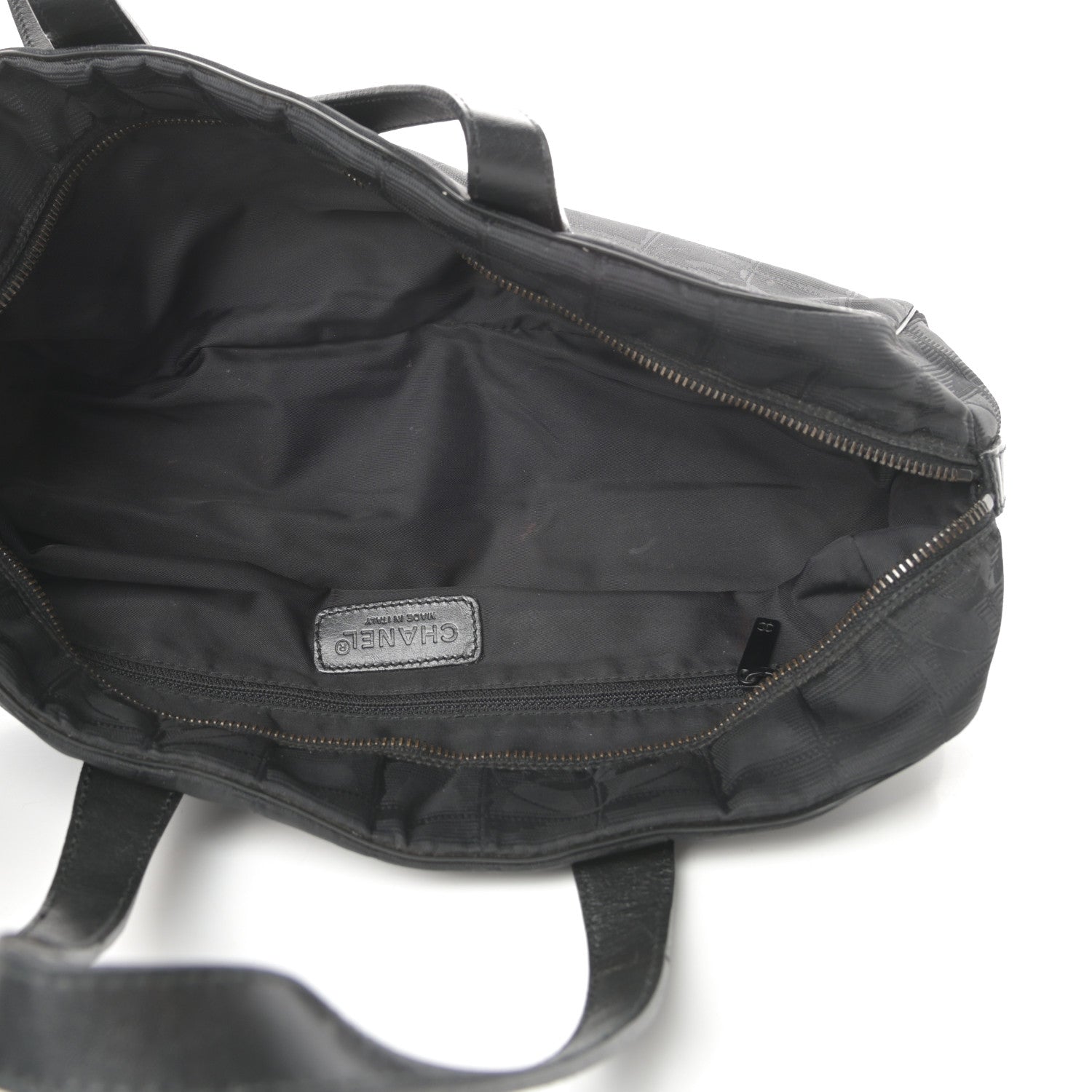 Chanel Nylon Travel Bowler Black 5 of 17