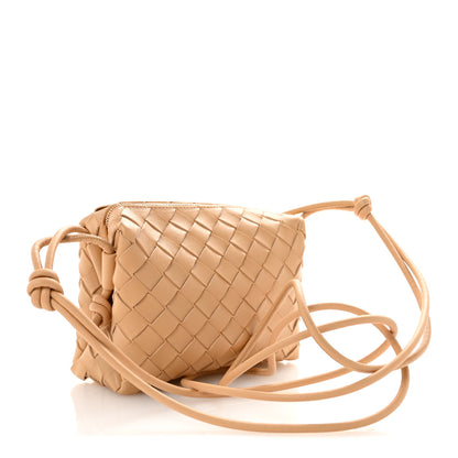 Bottega Veneta Nappa Intrecciato Mini Loop Camera Bag Almond 3 of 9
