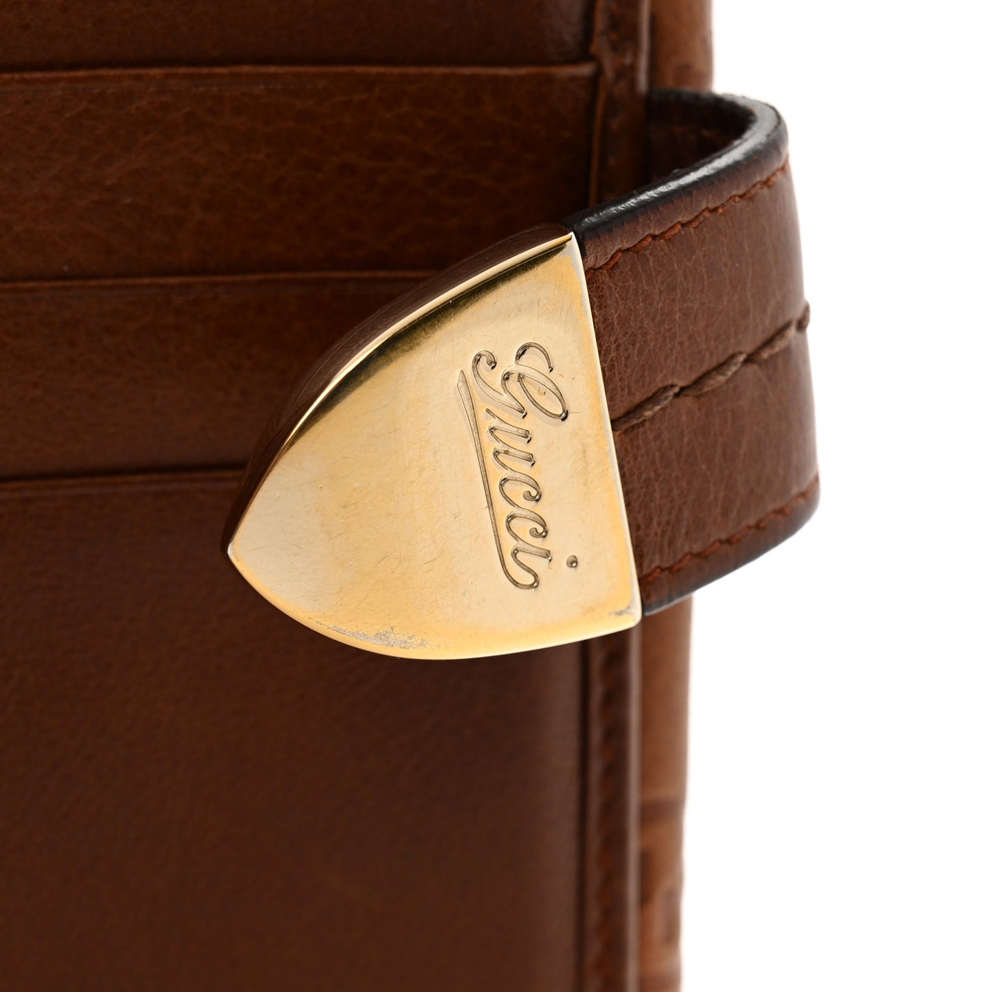 Guccissima Signoria Continental Wallet Brown