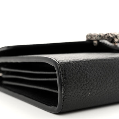 Gucci Calfskin Mini Dionysus Chain Wallet Black 9 of 13