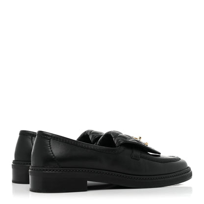 Chanel Lambskin Quilted CC Turnlock Loafers 36.5 Black 4 of 9