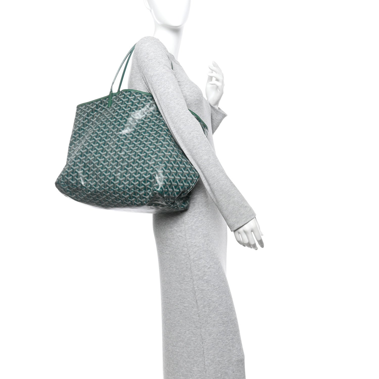 Goyard Goyardine Saint Louis GM Green 2 of 16