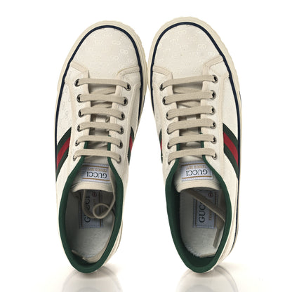 Gucci Jacquard Mini GG Monogram Web Womens 1977 Tennis Sneakers 40.5 White 2 of 9