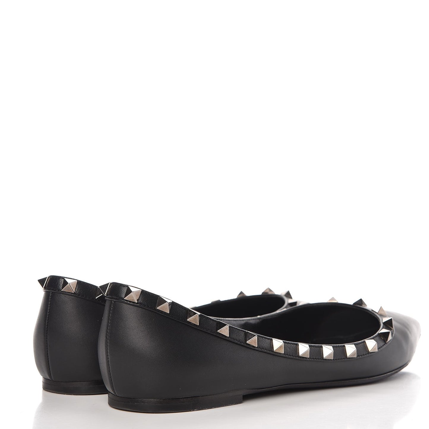 Nappa Rockstud Ballerina Flats 40 Black