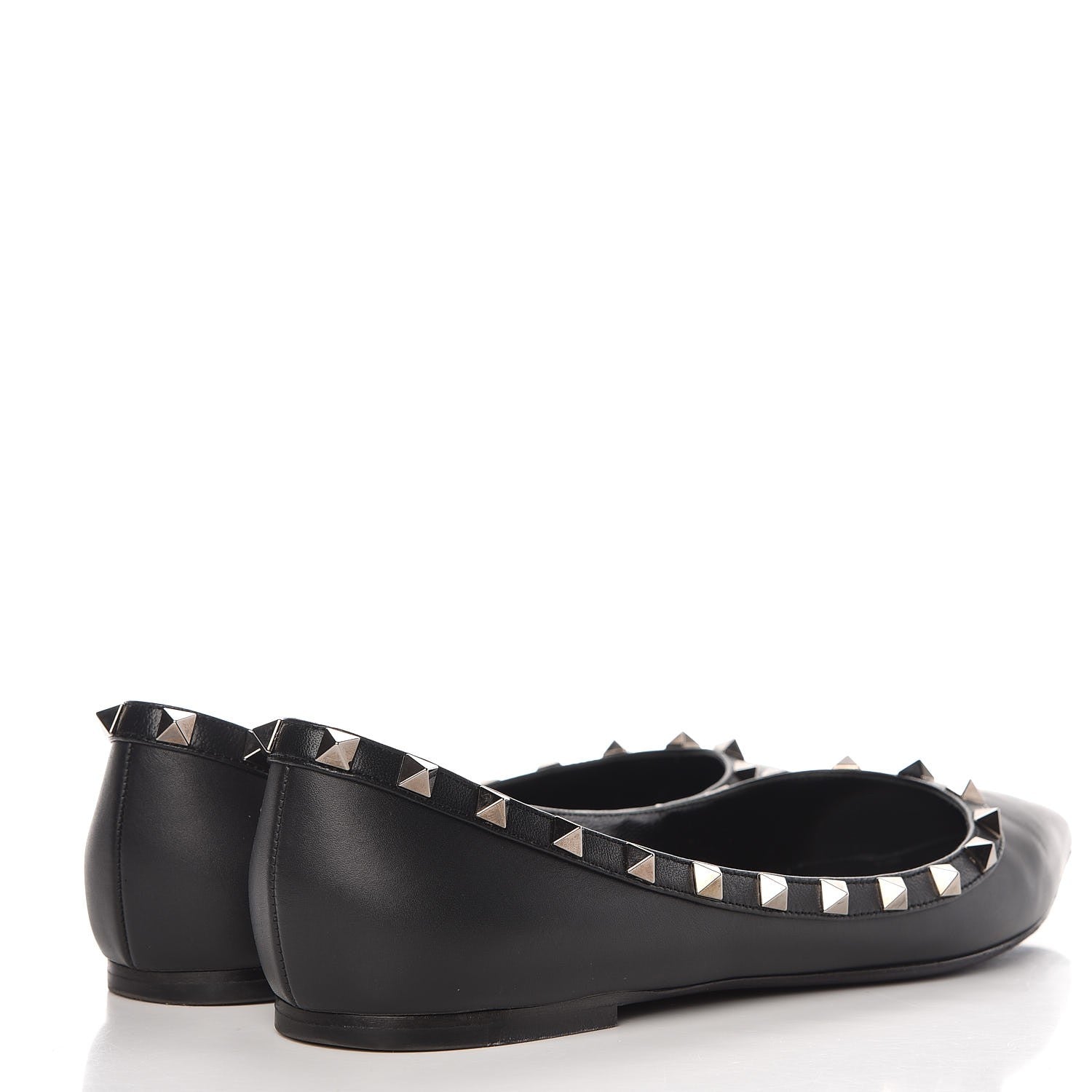 Valentino Garavani Nappa Rockstud Ballerina Flats 40 Black 4 of 15