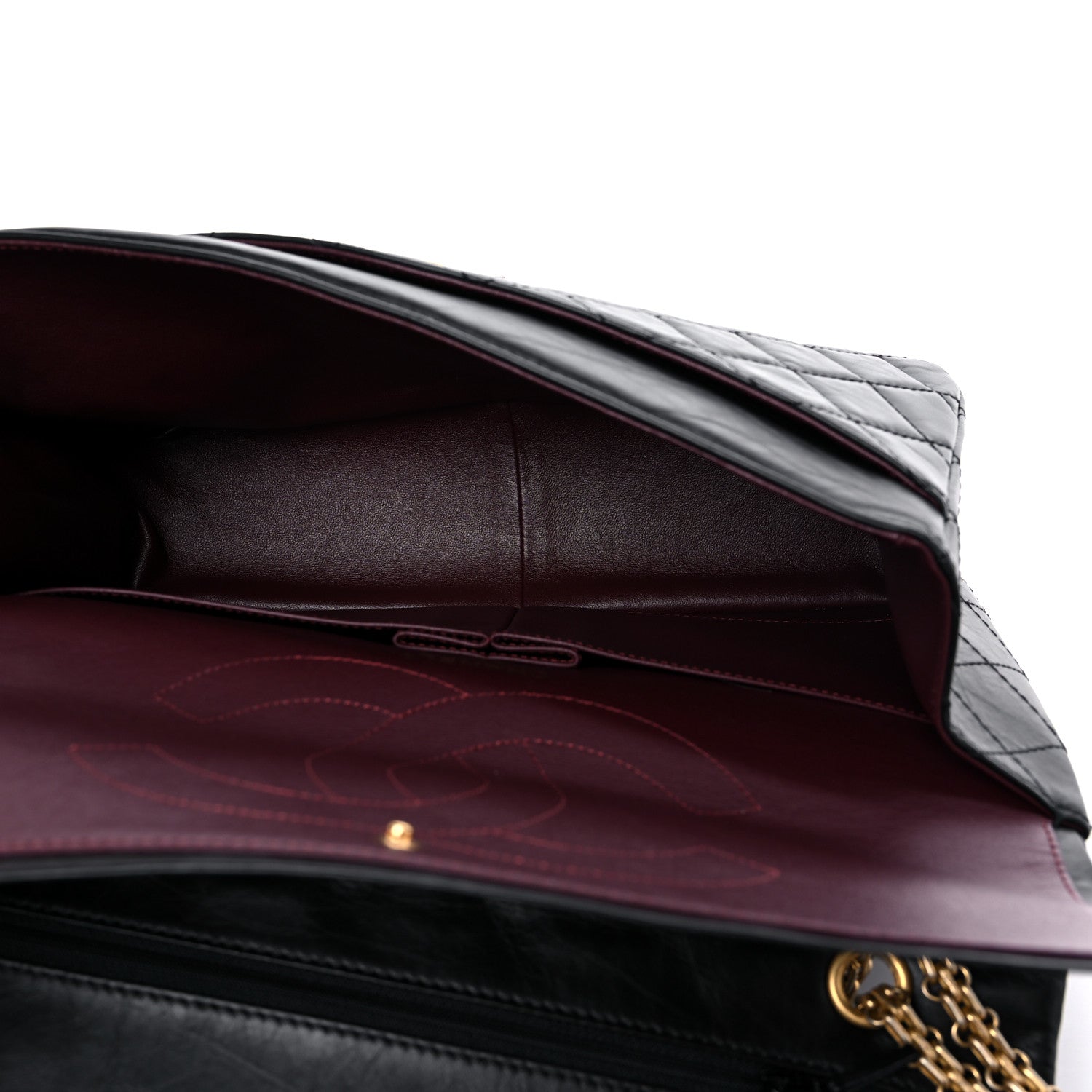 Chanel Aged Calfskin Quilted 2.55 Reissue 227 Flap Black 4 of 10
