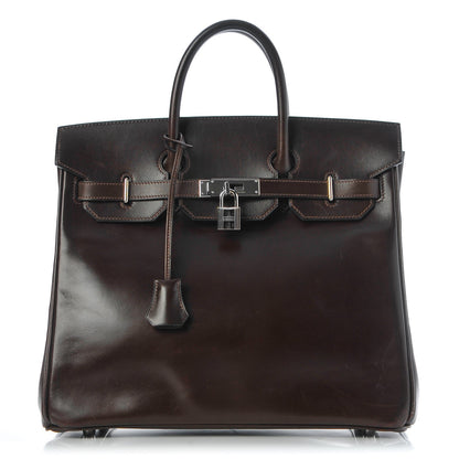 Hermes Box HAC Birkin 32 Chocolate 1 of 32