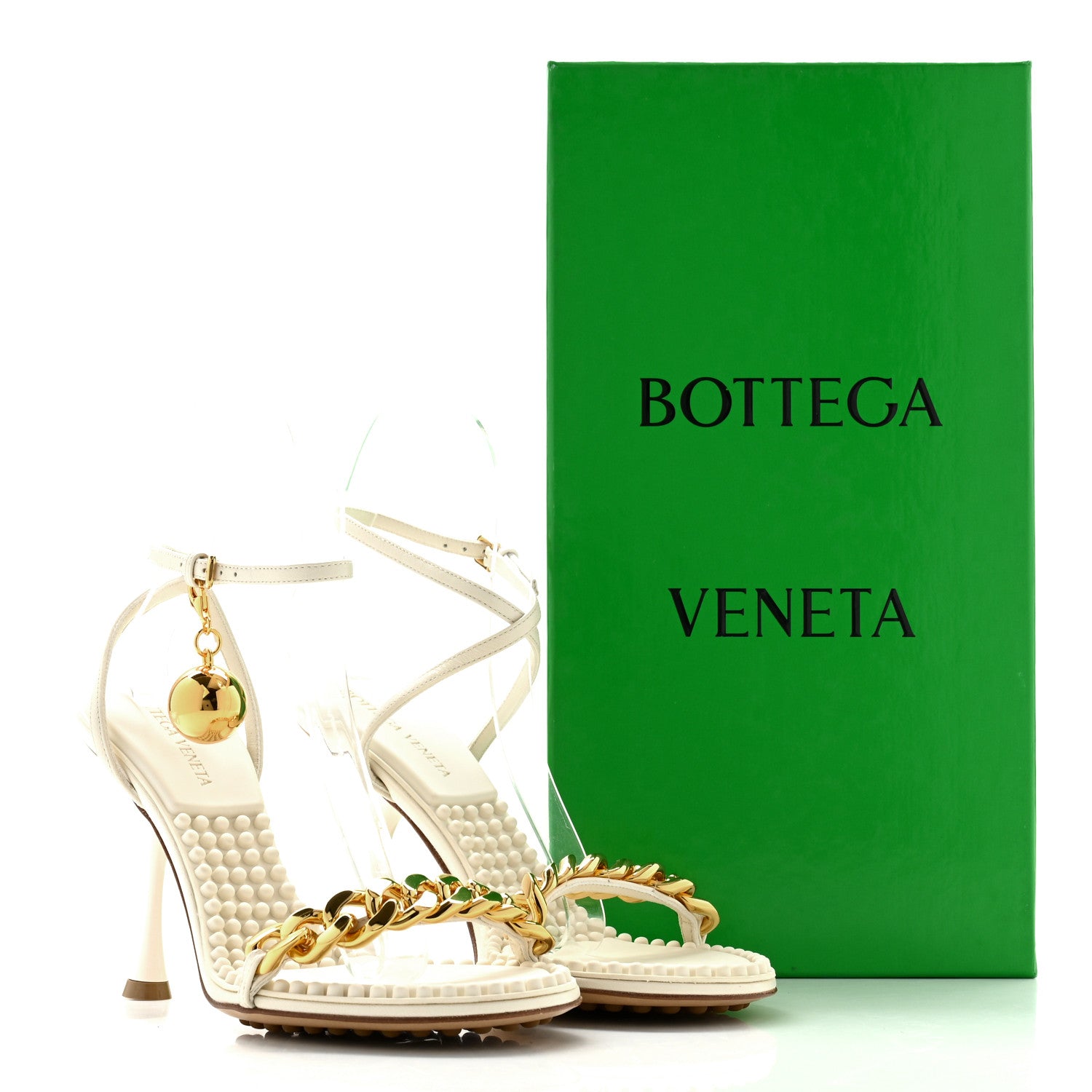 Bottega Veneta Lambskin Dot 90mm Sandals 36 String 9 of 9