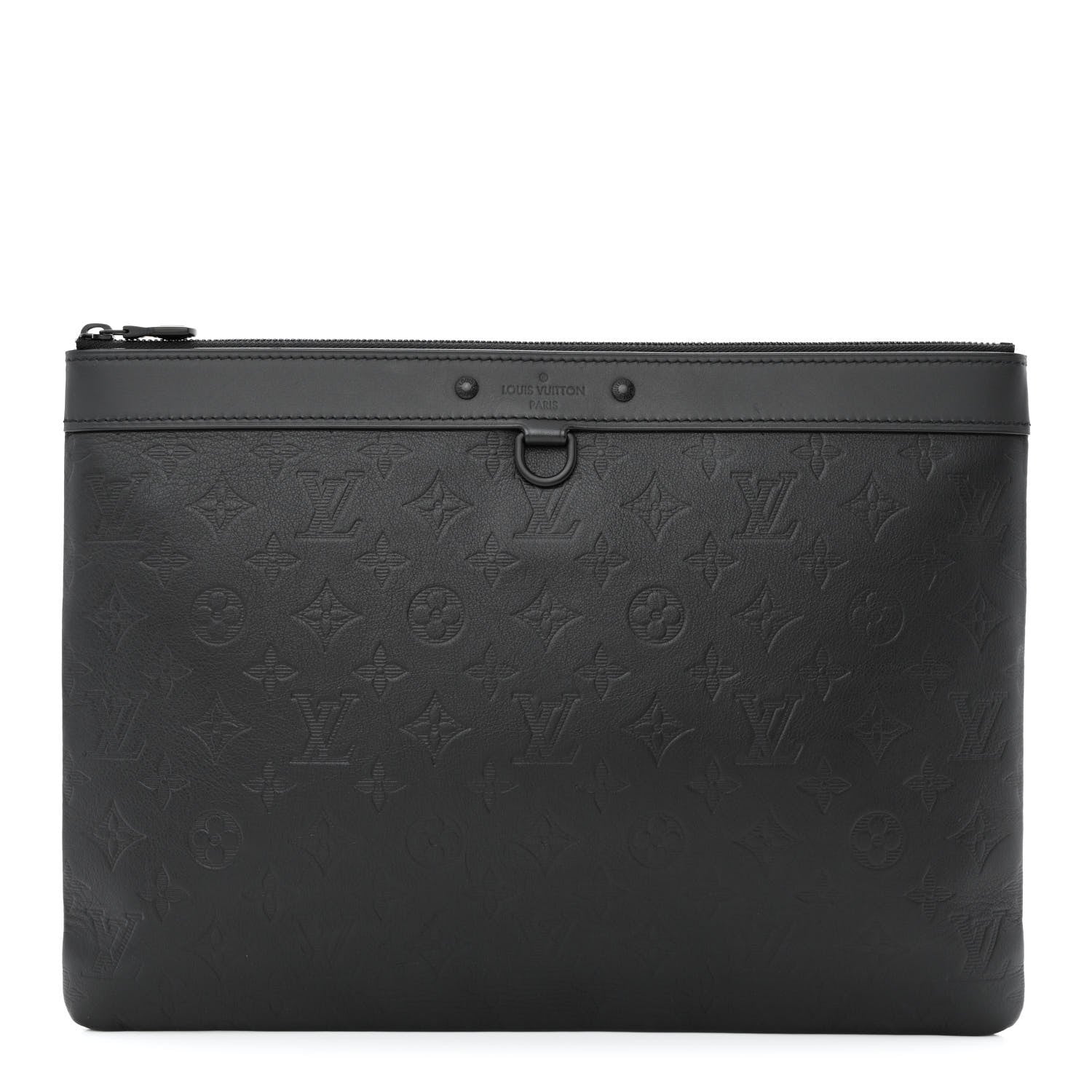Louis Vuitton Calfskin Monogram Shadow Discovery Pochette Black 1 of 10