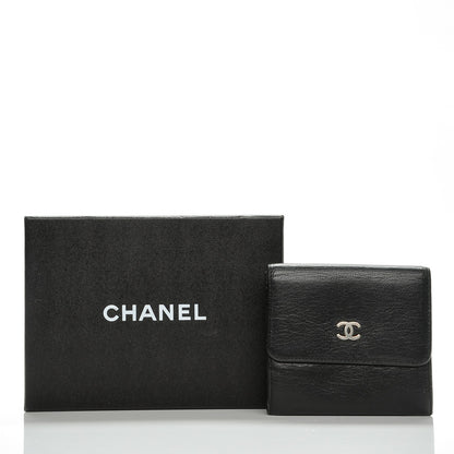 Chanel Goatskin Compact CC Flap Wallet Black 9 of 9