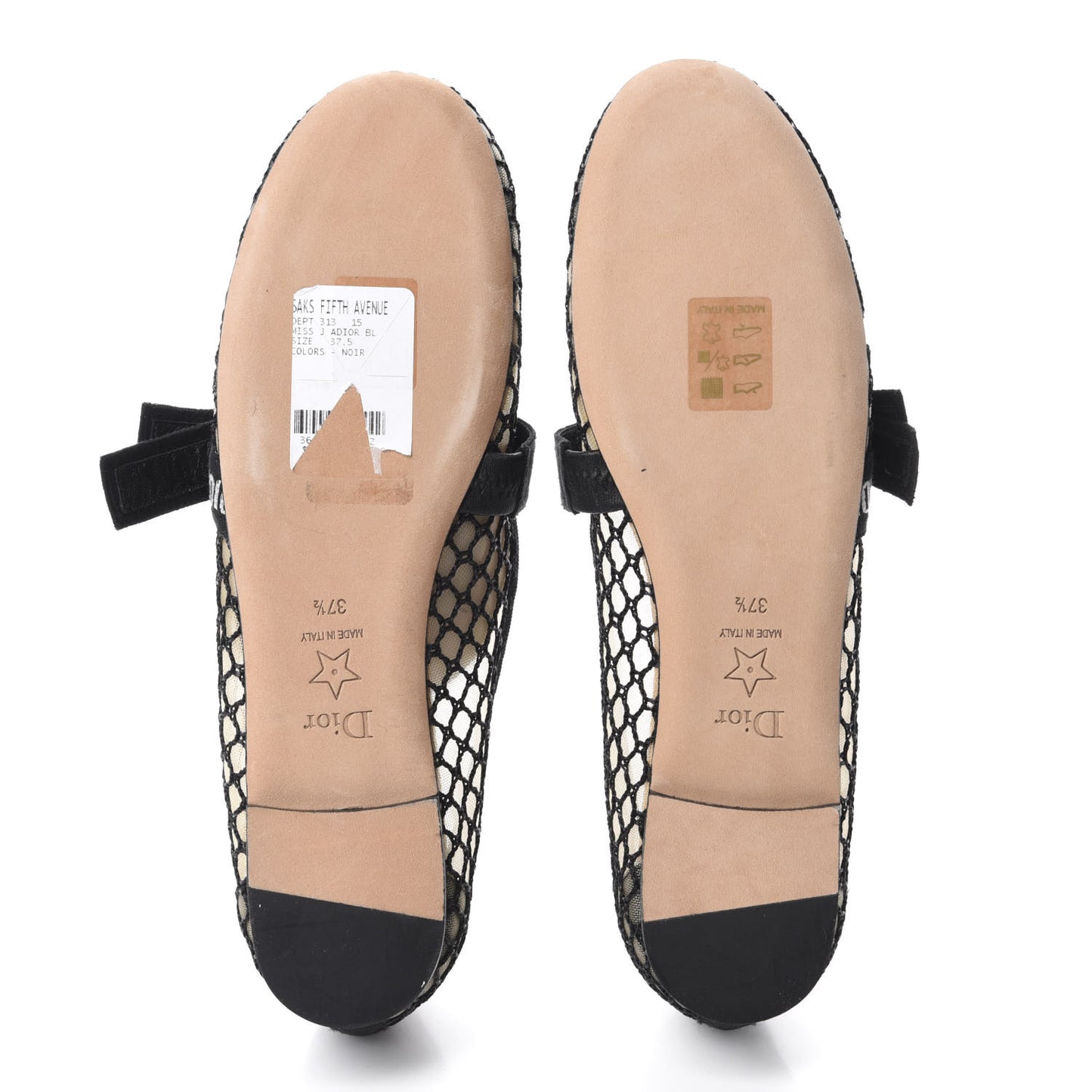 Resille Ribbon Miss J'Adior Ballet Flat 37.5 Black