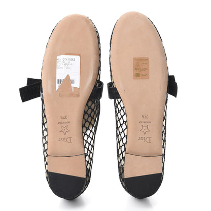 Christian Dior Resille Ribbon Miss J'Adior Ballet Flat 37.5 Black 7 of 10