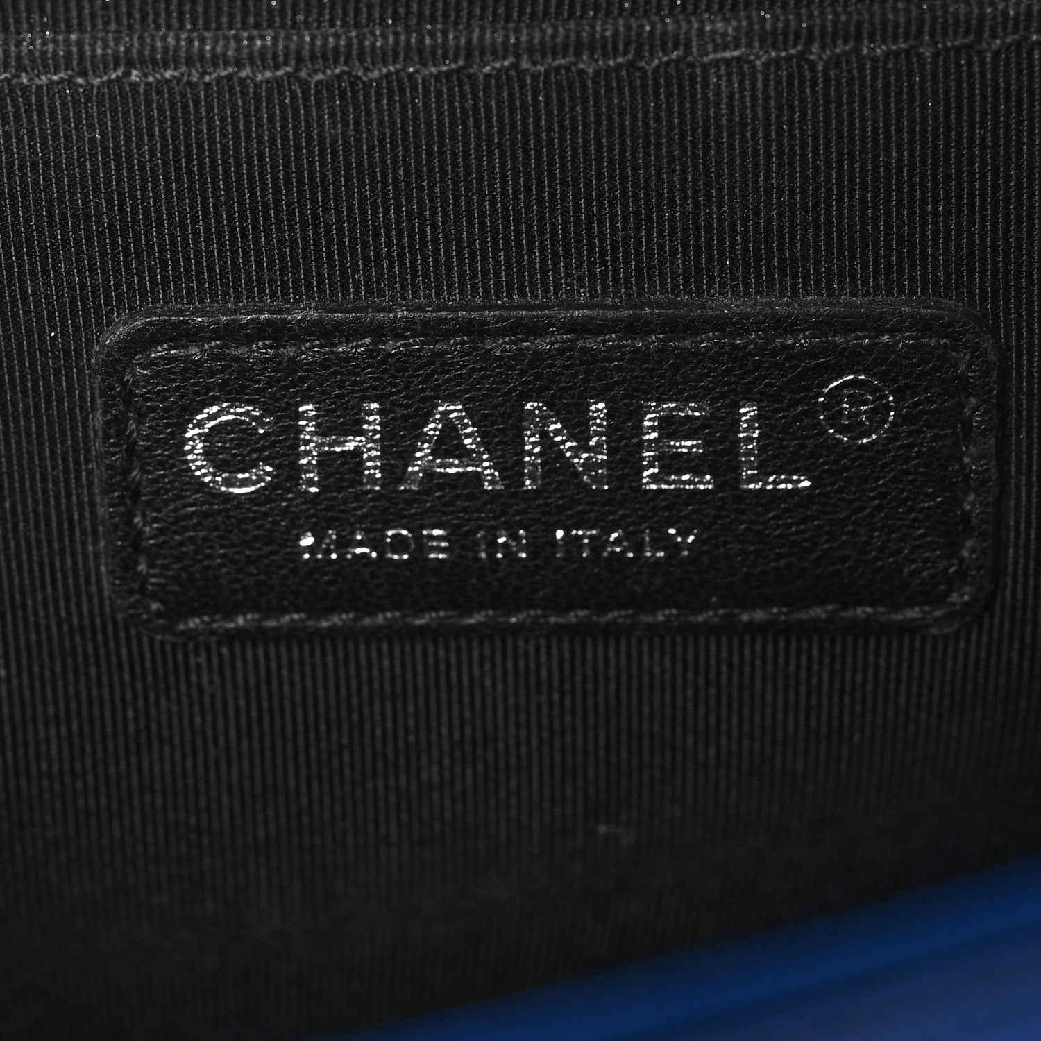 Chanel Metallic Patent Quilted Medium Boy Flap Blue 6 of 11
