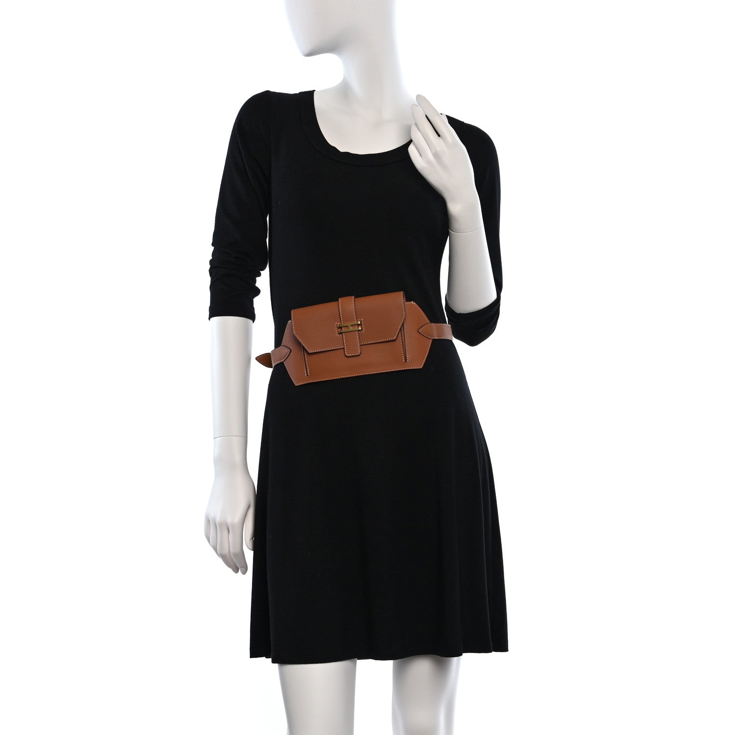 Hermes Swift Elan Pocket Belt Bag Gold 2 of 9