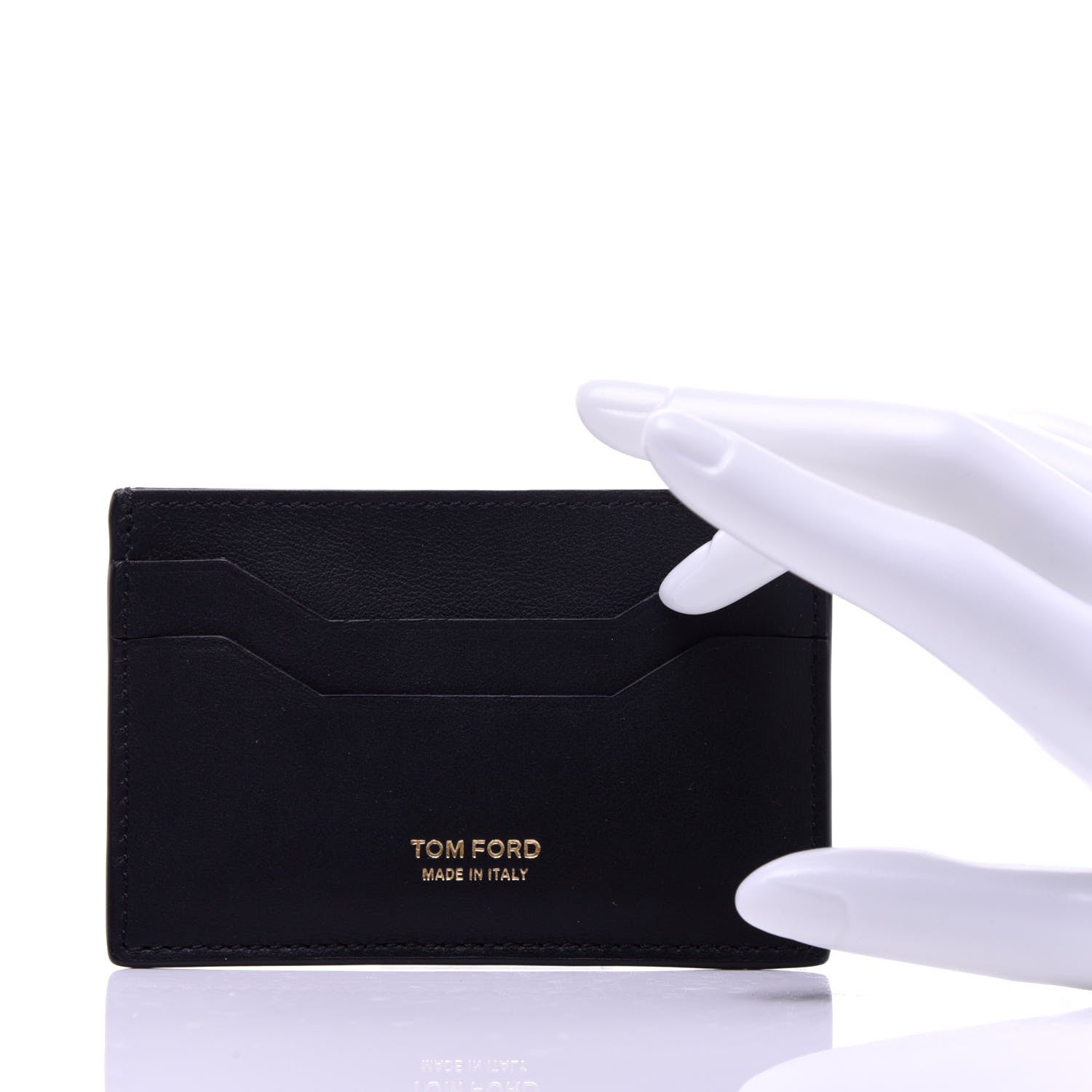 Tom Ford Calfskin Card Holder Black 2 of 8