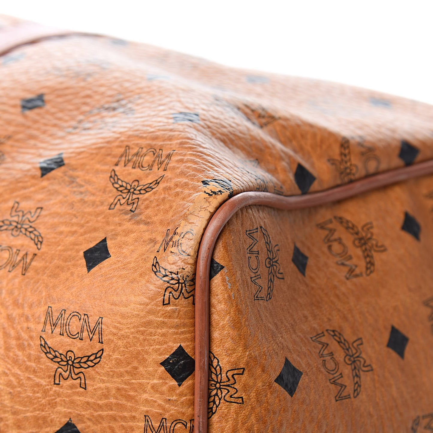 Visetos Boston Weekender Bag Cognac