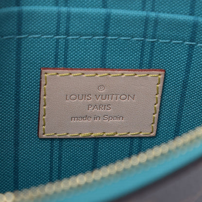 Louis Vuitton Monogram Neverfull MM GM Pochette Turquoise 6 of 7