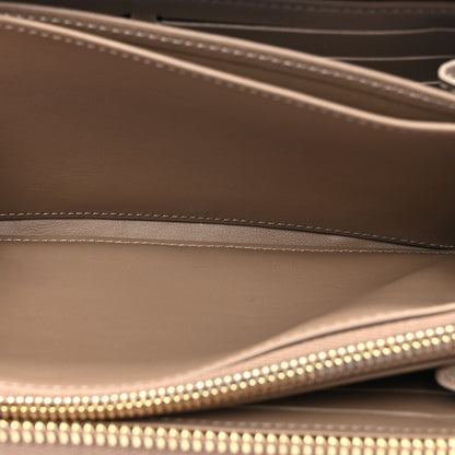 Louis Vuitton Lambskin Embossed Monogram Coussin Zippy Wallet Taupe 6 of 8