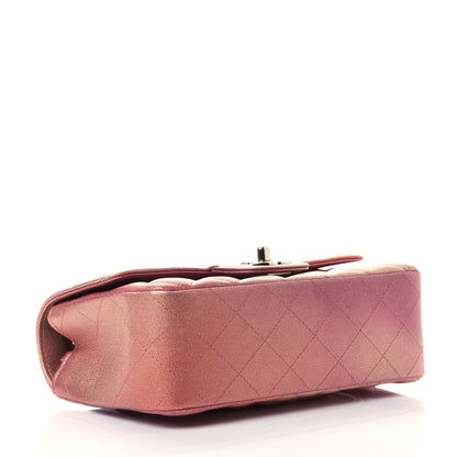 Chanel Metallic Lambskin Quilted Ombre Mini Rectangular Flap Pink 3 of 4