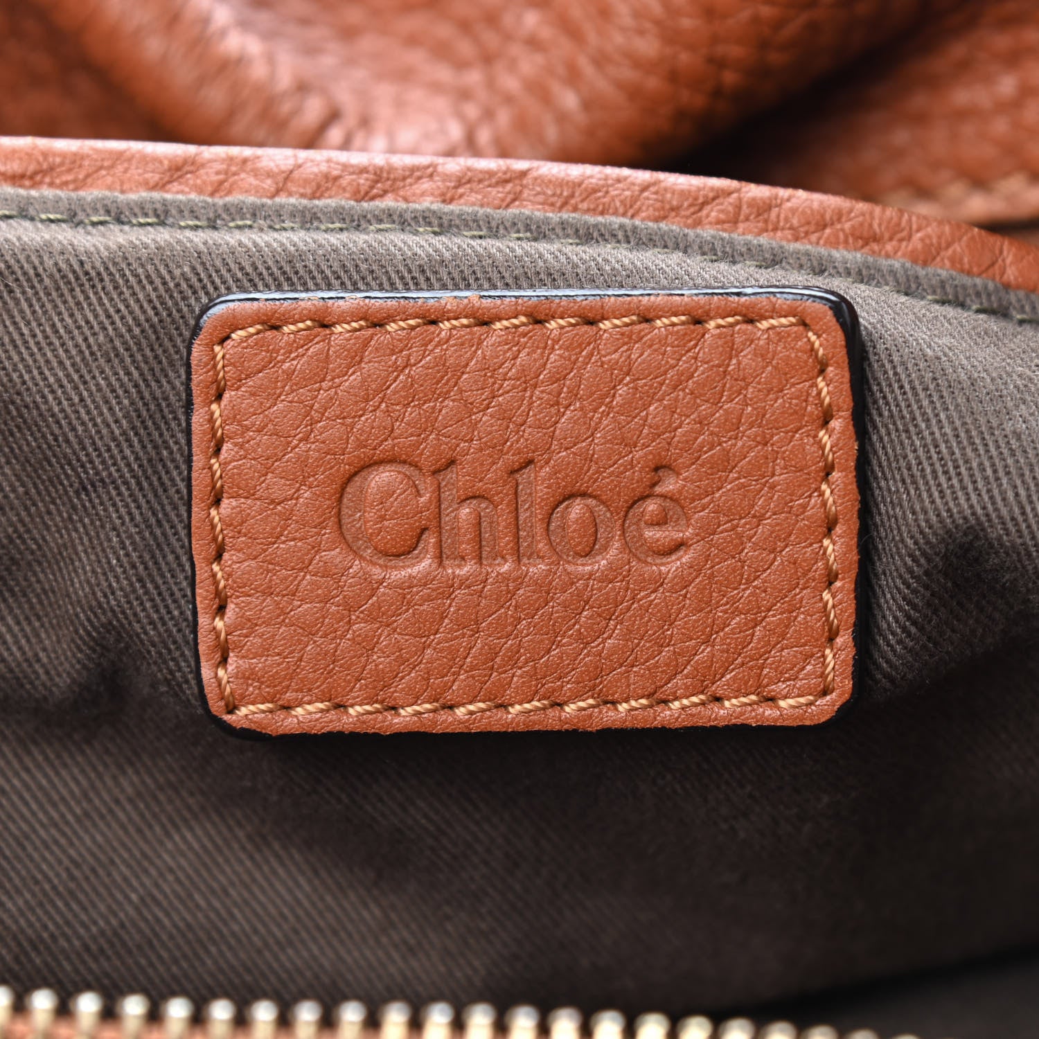 Chloe Calfskin Large Marcie Satchel Tan 6 of 10