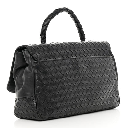 Bottega Veneta Nappa Intrecciato Top Handle Bag Black 3 of 15
