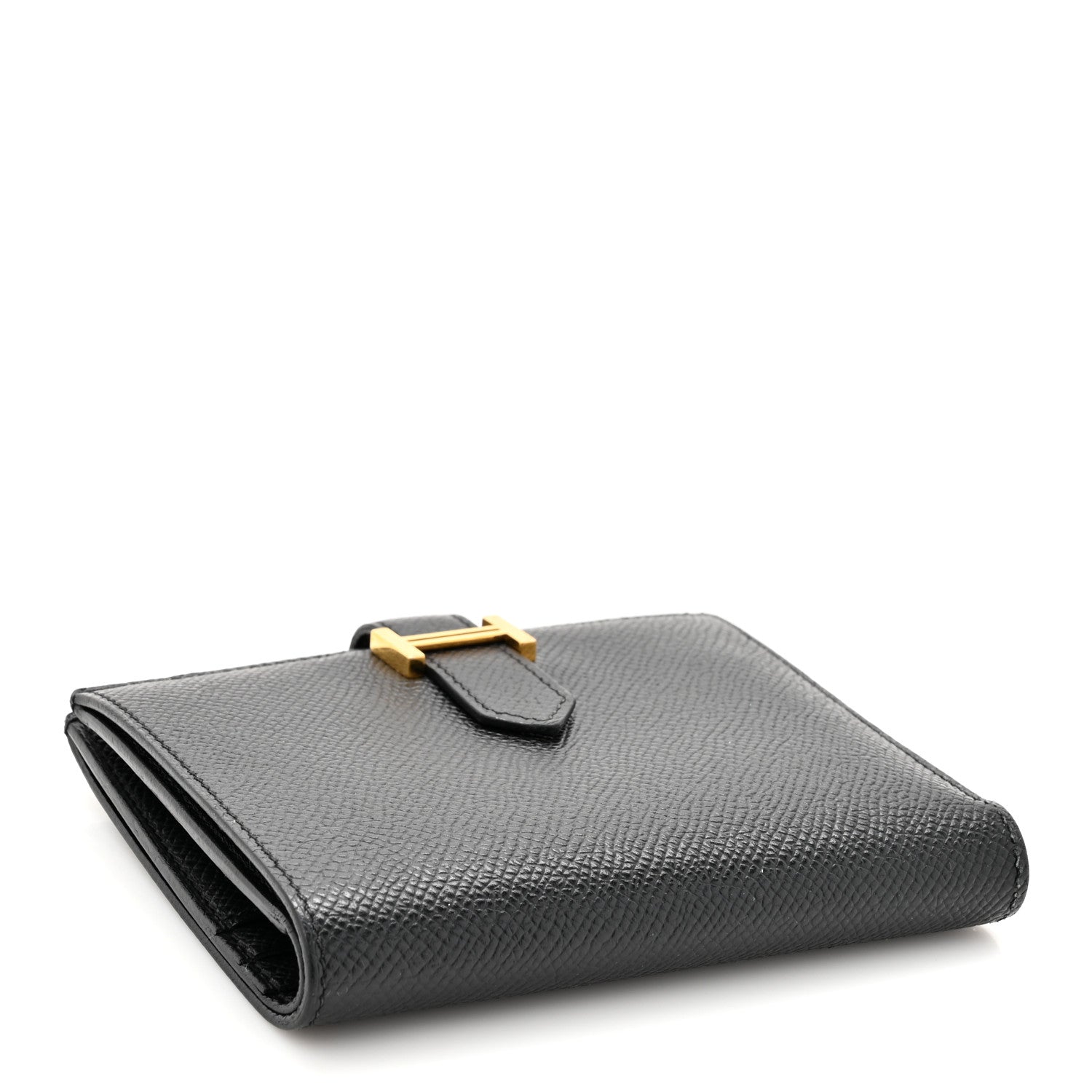 Hermes Epsom Bearn Compact Wallet Black 4 of 9