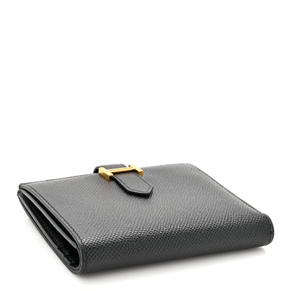 Hermes Epsom Bearn Compact Wallet Black 4 of 9