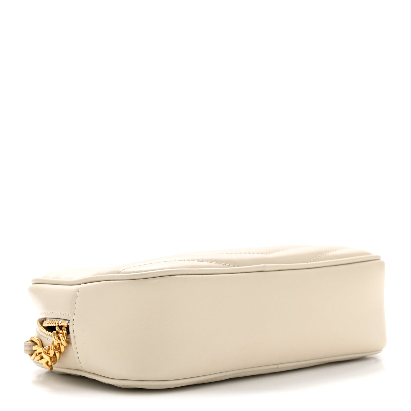 Calfskin Matelasse Monogram Mini Lou Camera Bag Crema Soft