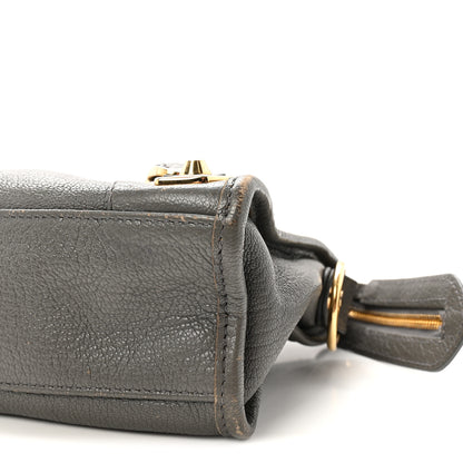 Balenciaga Chevre Gold Metallic Edge Hardware Mini City Gris Acier 10 of 10