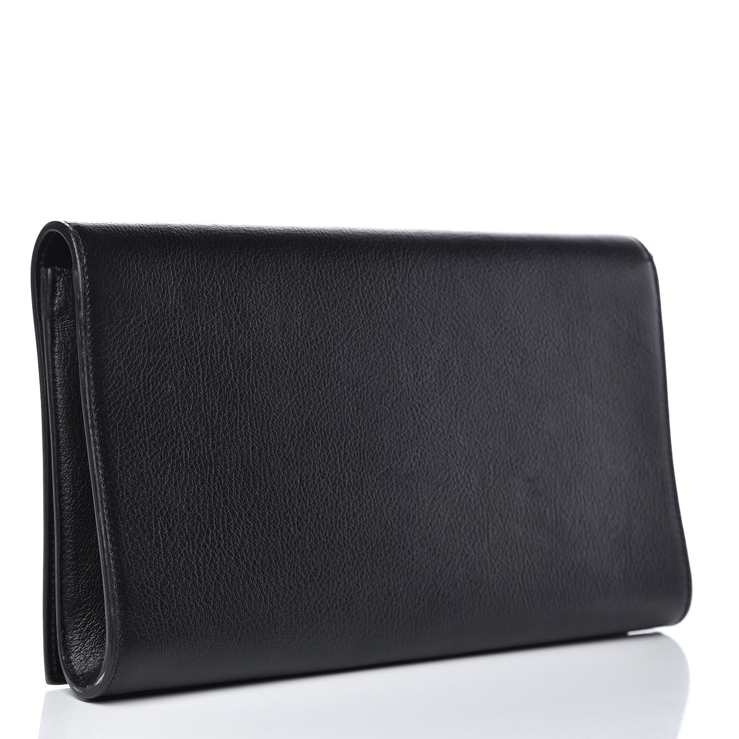 Saint Laurent Calfskin Monogram Large Belle De Jour Clutch Black 3 of 13