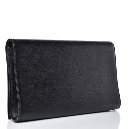Saint Laurent Calfskin Monogram Large Belle De Jour Clutch Black 3 of 13