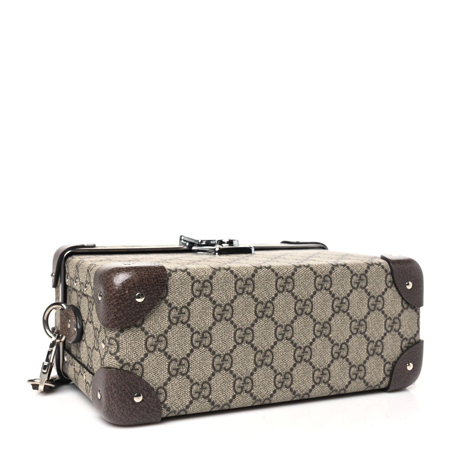 Gucci GG Supreme Monogram Globe-Trotter Beauty Case Brown 4 of 10