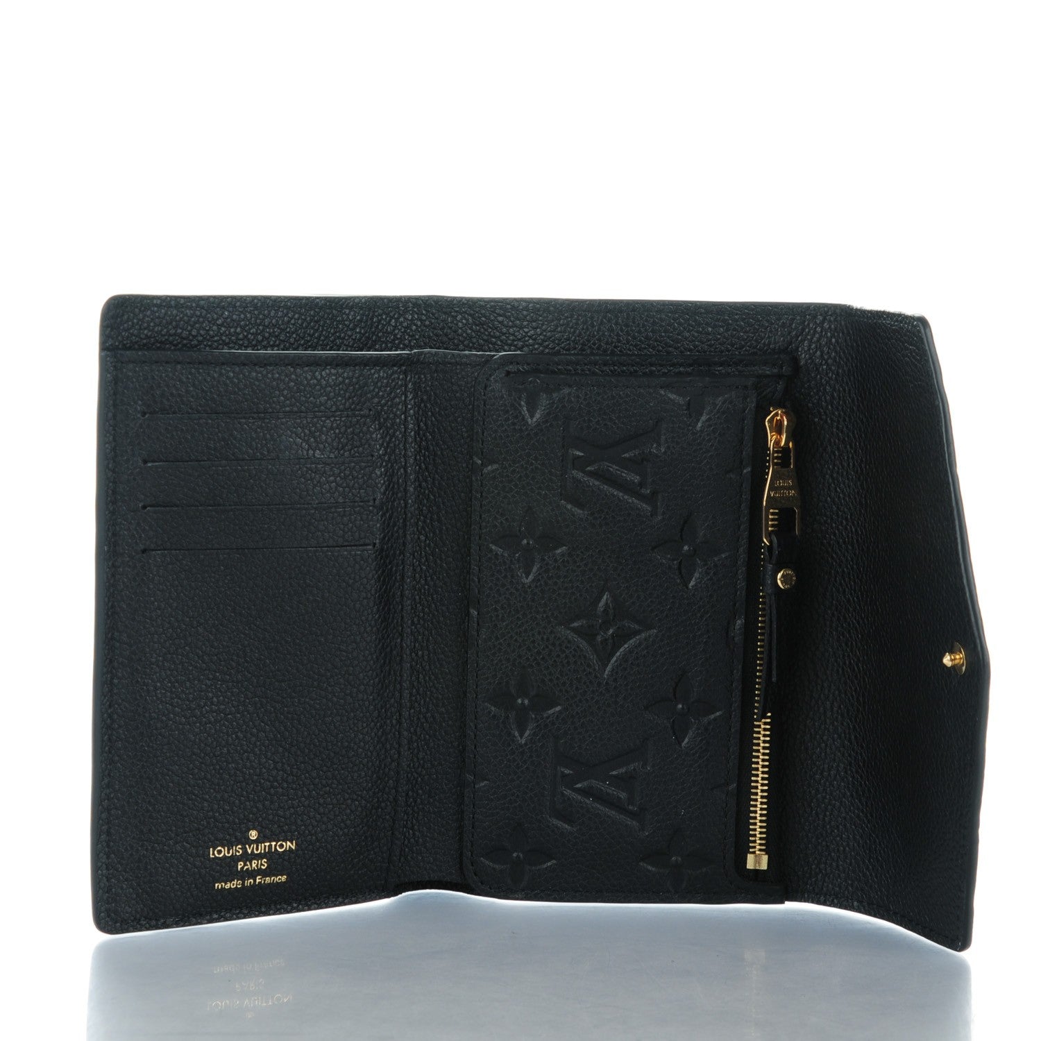 Louis Vuitton Empreinte Compact Curieuse Wallet Black 5 of 7