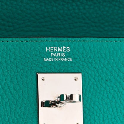 Hermes Taurillon Clemence Kelly Retourne 32 Bleu Paon 6 of 18