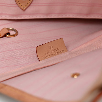 Louis Vuitton Damier Azur Neo Neverfull MM Rose Ballerine 8 of 11