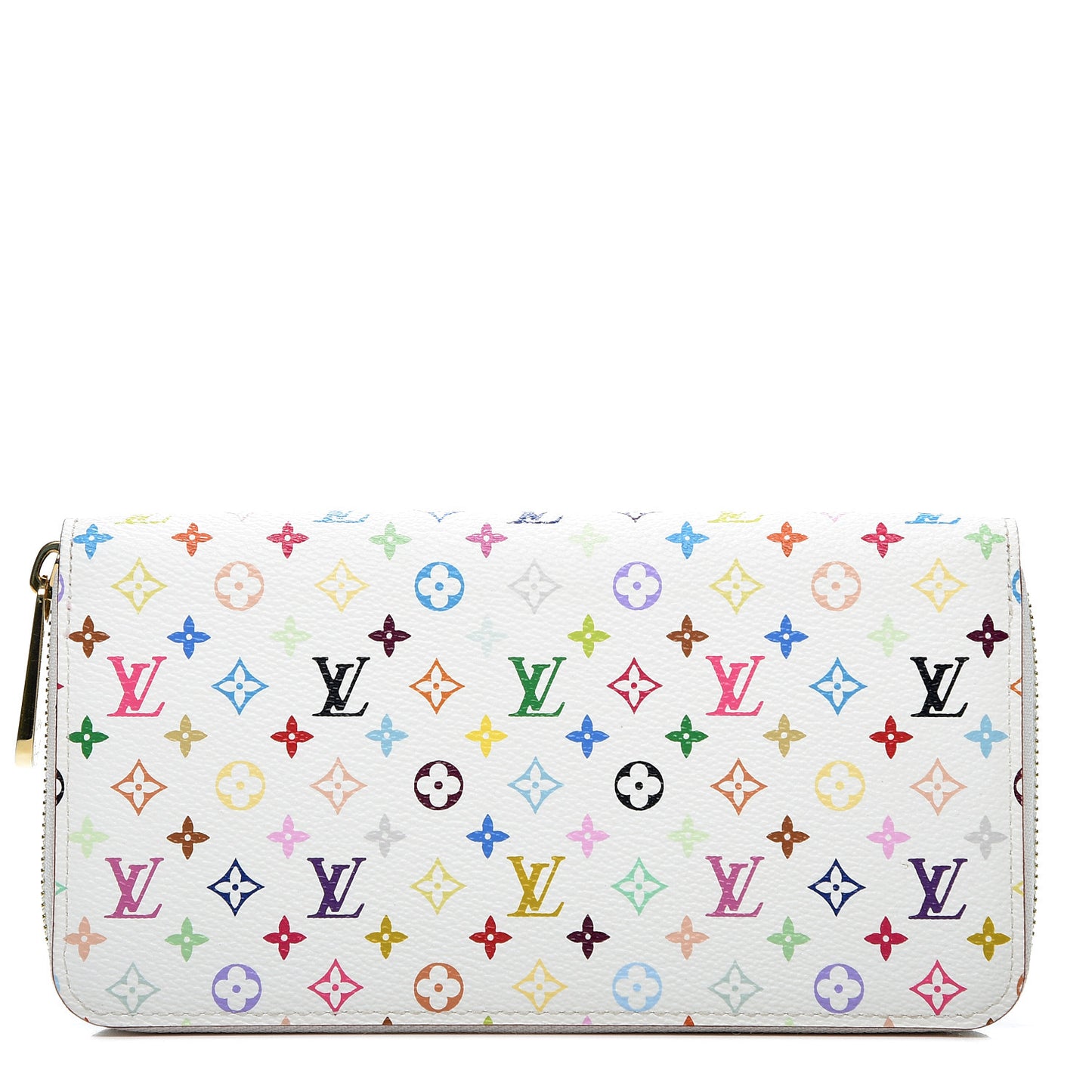 Monogram Multicolor Zippy Wallet White Litchi