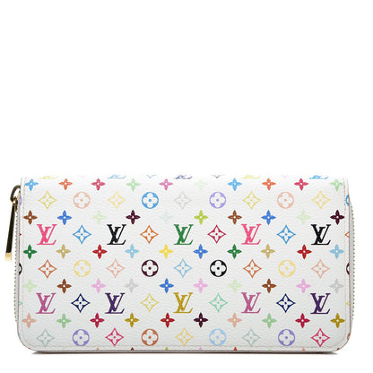 Louis Vuitton Monogram Multicolor Zippy Wallet White Litchi 1 of 9