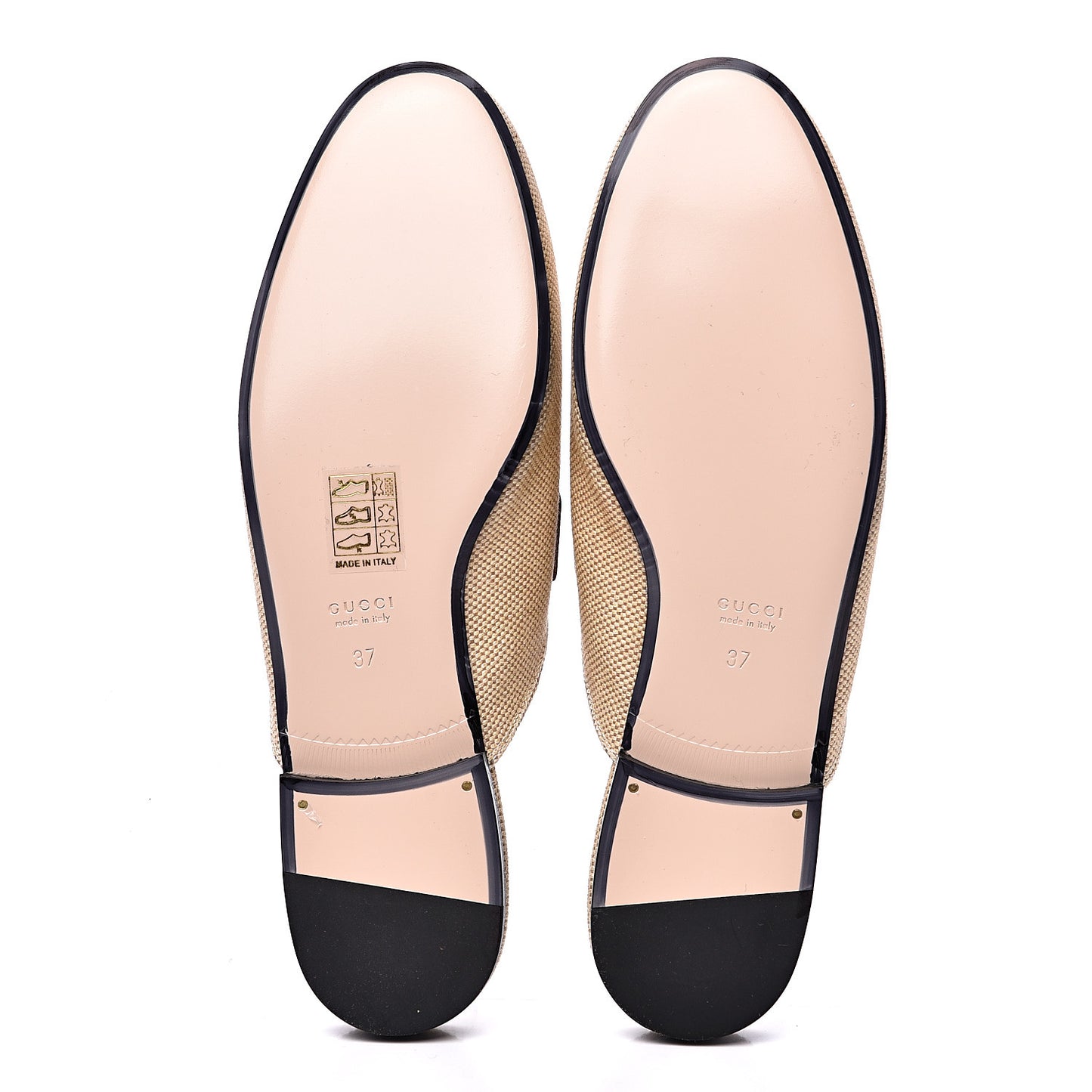 Canvas Vintage Charlotte Web Princetown Slippers 37 Sand Cuir