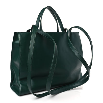 Telfar Vegan Leather Medium Shopping Bag Dark Olive 3 of 9