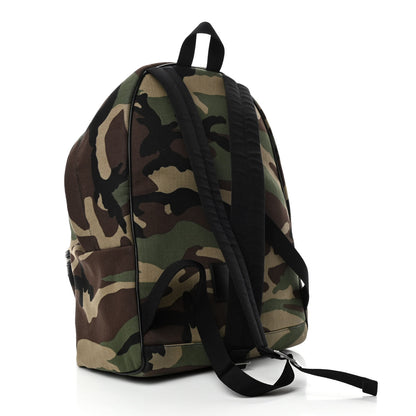Saint Laurent Canvas Camouflage Print Hunting Backpack Khaki 2 of 4