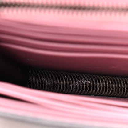 Gucci GG Supreme Monogram Mini Peony Pearly Wallet on Chain Pink 5 of 5